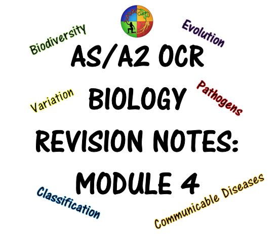 Biology OCR AS/A2 Revision Notes - Module 4 (Biodiversity, Evolution and Disease)