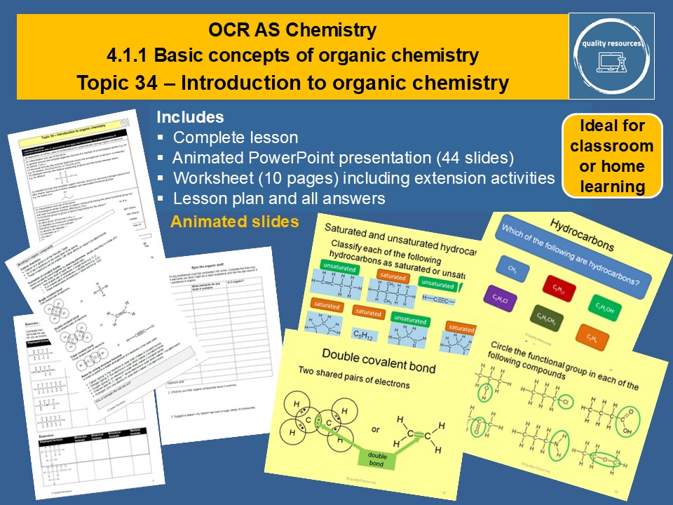 Introduction to organic chemistry OCR AS Chemistry