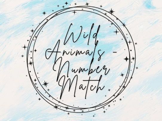 Wild Animals - Number Match