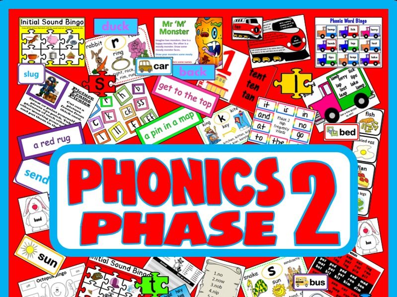 PHONICS PHASE 2 TEACHING RESOURCES EYFS KS 1 LETTERS SOUNDS ALPHABET ...