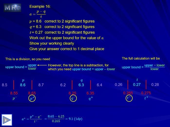 GCSE Upper & Lower Bounds