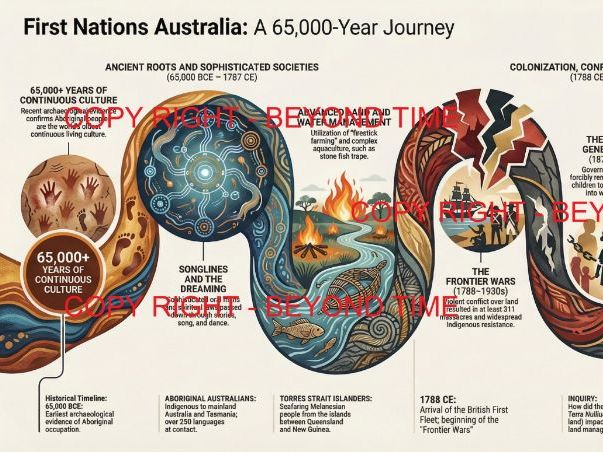 First Nations Australia: A 65,000 Year Journey — A4 Classroom Poster