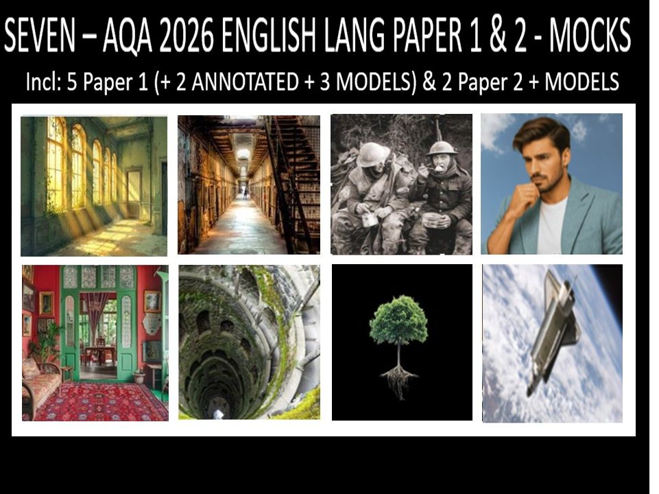 SEVEN - AQA PAPER 1 & 2 | 2026 FULL MOCKS | ANNOTATED | MODELS