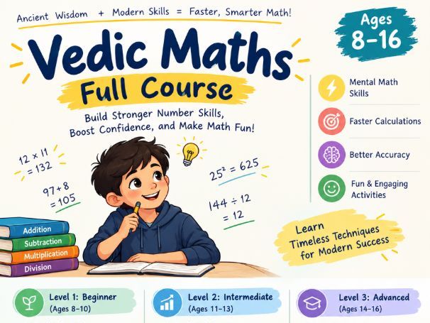 Vedic Maths Complete Course Curriculum | Mental Math Mastery for Ages 8–16