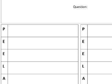 Extended response planning sheets