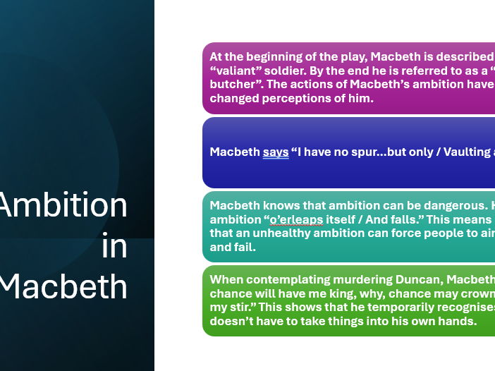 Macbeth - Ambition