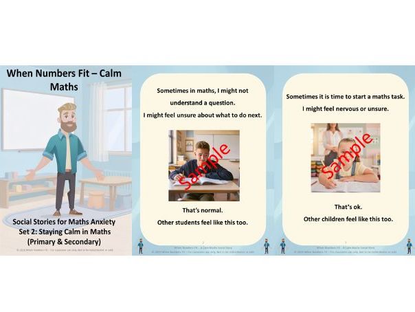 When Numbers Fit – Calm Maths Social Stories (Set 2: Staying Calm in Maths, Primary & Secondary)