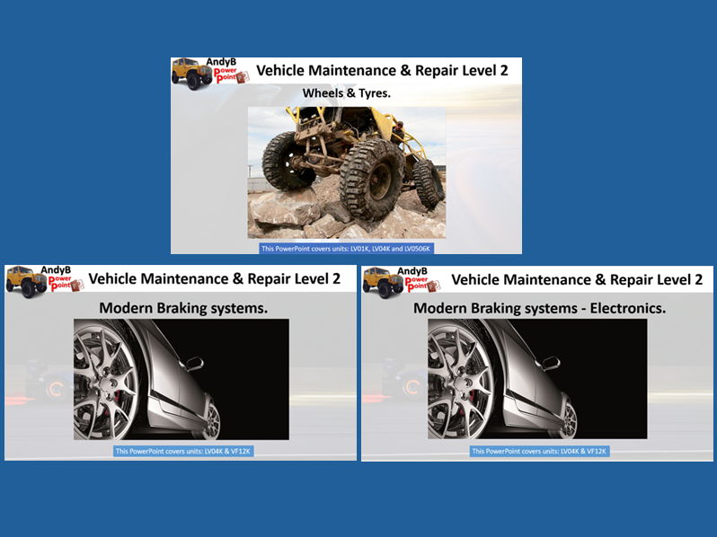 LV04 Level 2 Automotive Wheels & tyres and Braking Systems