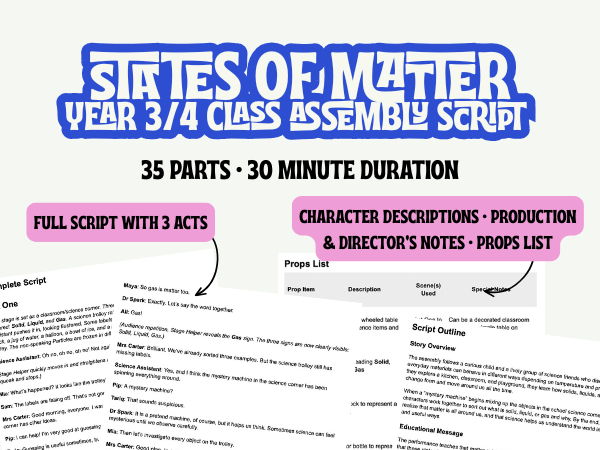 LKS2 States of Matter Assembly Script