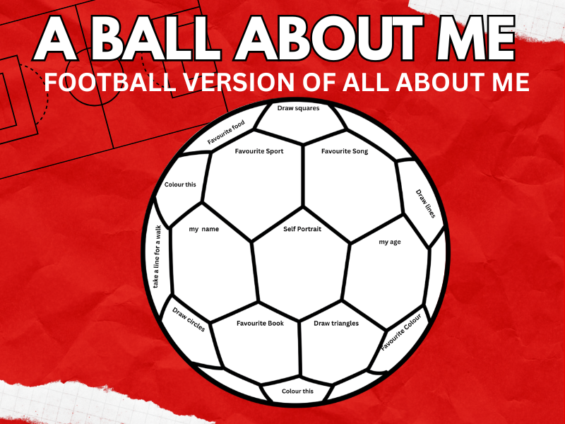 All About Me Football Activity – EYFS Welcome Back to School  Art  | First Week Icebreaker