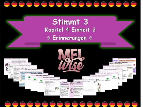 Stimmt 3 Module 4 Unit 1 Erinnerungen