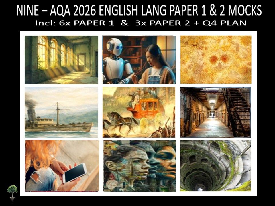 NINE - AQA PAPER 1 & 2 | 2026 FULL MOCKS | Q4 PLAN