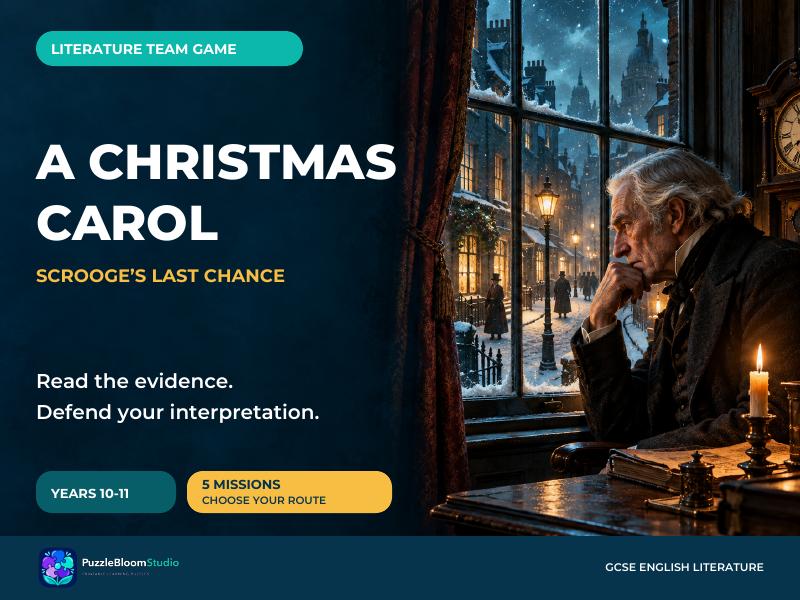 A Christmas Carol GCSE Team Game | Years 10–11 | Scrooge's Last Chance