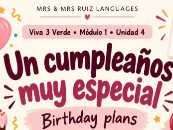 Viva 3 Verde Module 1 Unit 4 – Un cumpleaños muy especial | Spanish Practice Sheet