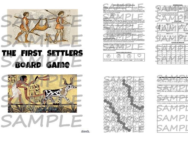 First Settlers - Board Game