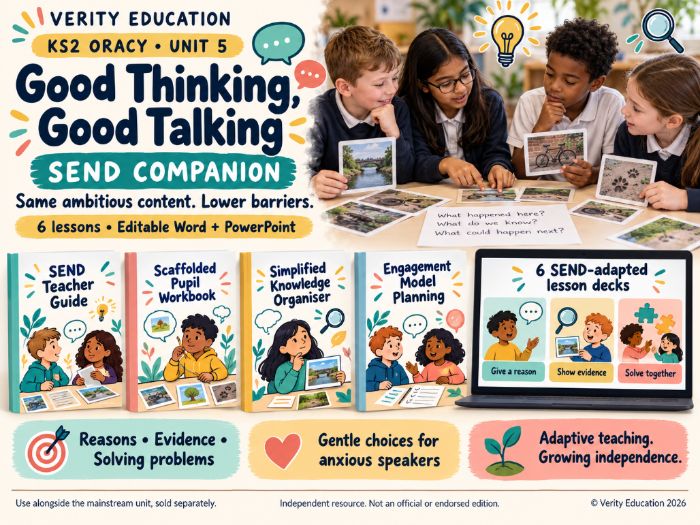 KS2 Oracy Unit 5: Good Thinking, Good Talking — SEND-Adapted Pack