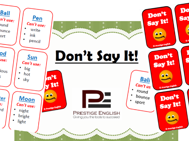 "Don't Say It!" Game (Easy/Beginner) - Taboo Game