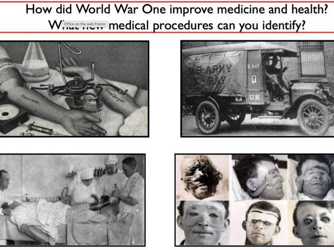 WW1 Medicine - Full GCSE lesson Health / Medicine