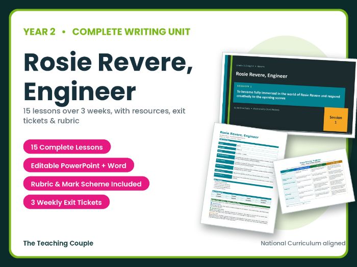 Rosie Revere, Engineer | Year 2 English Unit