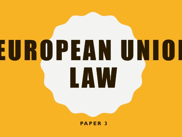 THE EUROPEAN UNION AQA RESOURCES