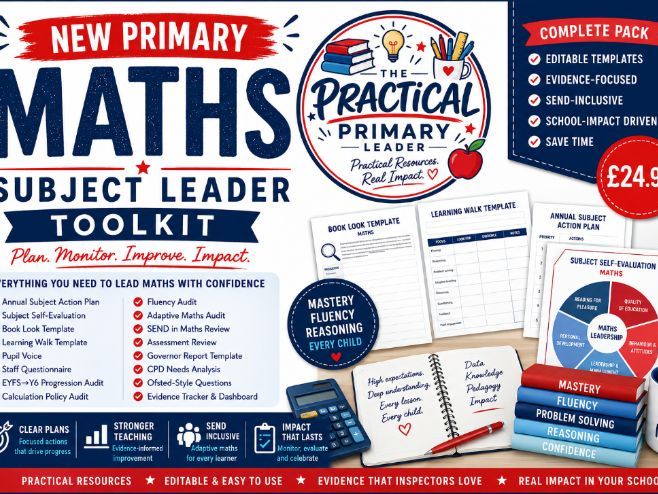 Primary Maths Subject Leader Toolkit – Audit, Monitoring & Action Plan