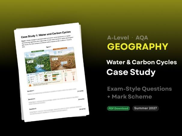 A-Level AQA Geography: Water and Carbon Cycles Case Study