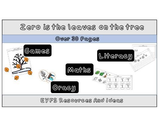 Zero Is the Leaves on the Tree | Literacy, Maths & Oracy Activities | EYFS