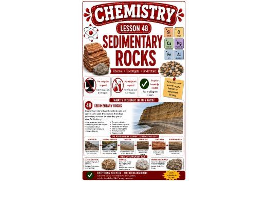 Chemistry cover lesson 48: Sedimentary rocks (Ch48) science stand alone lesson