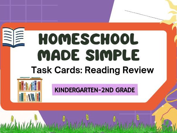 Task Cards | Reading Review | Grades K-2nd