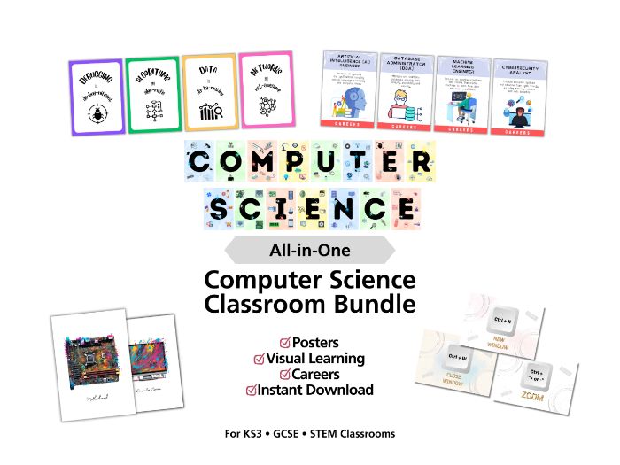 All-in-One Computer Science Classroom Bundle | KS3–GCSE