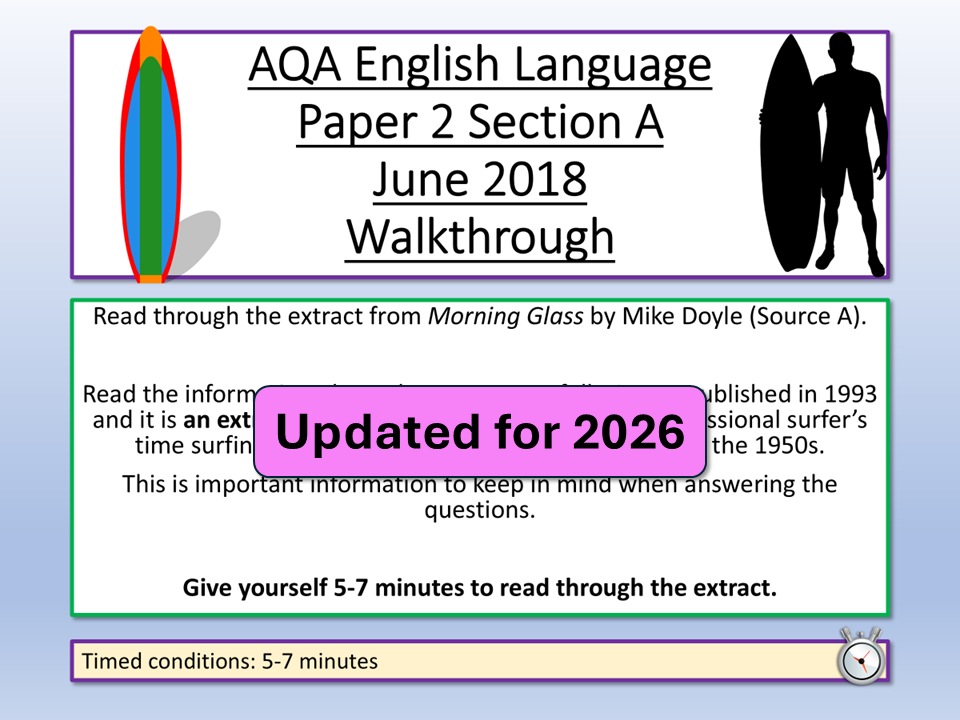 AQA English Language Paper 2 June 2018