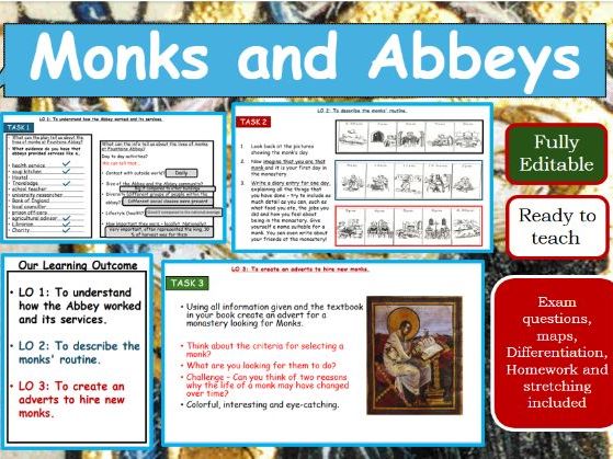 Medieval monks and abbeys