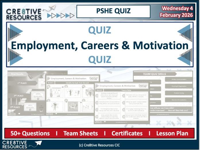 Employment, Careers & Motivation Quiz