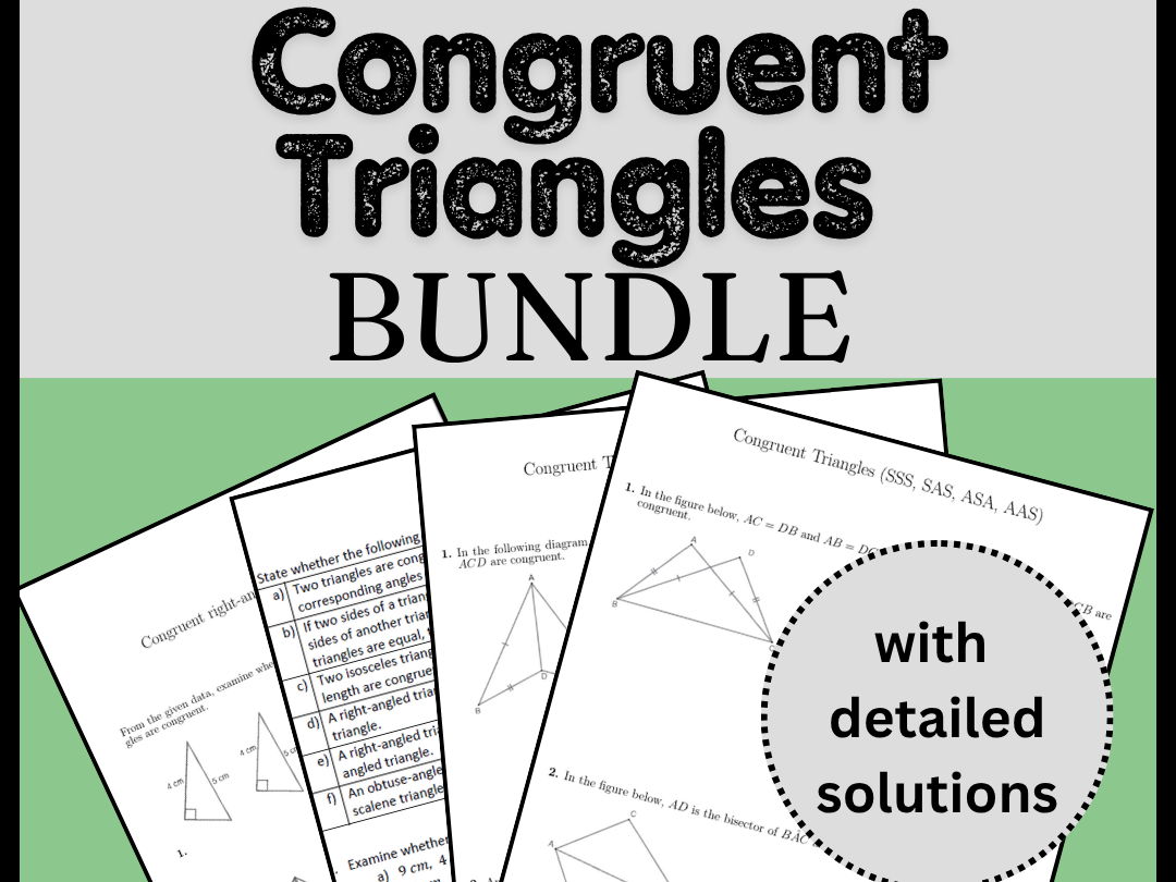 Congruent Triangles Bundle
