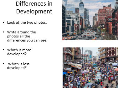 KS3 Development: Lesson one: What is development?