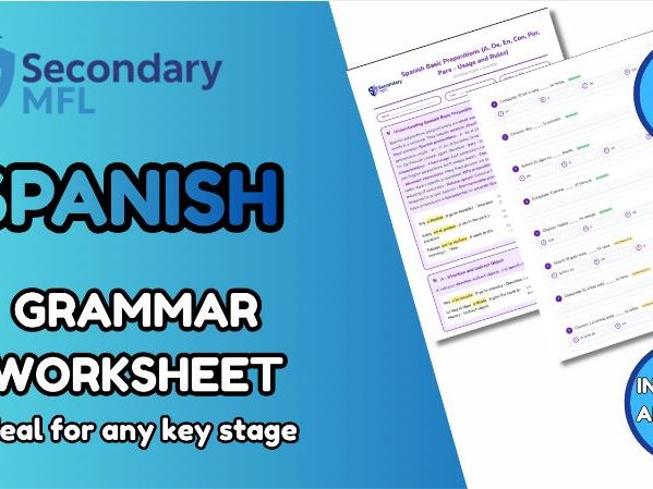 KS3 & KS4 Spanish Grammar Worksheet: Active vs. Formal Passive Voice (Ser) | Boost Your Skills