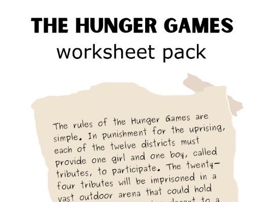 The Hunger Games - English Worksheet Pack