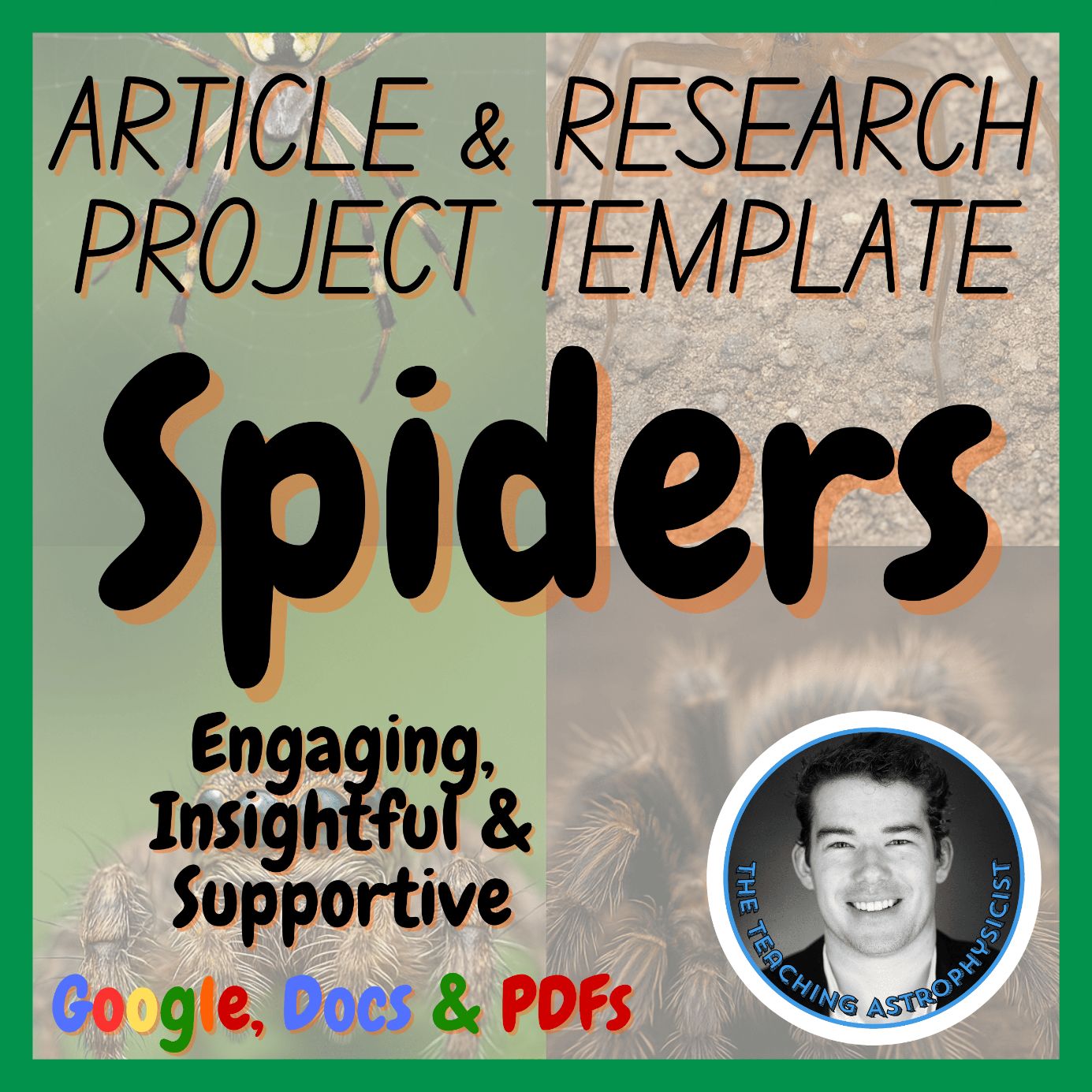 Spiders | Biology / Life Science Article + Research Project Template