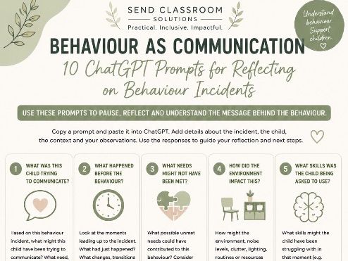 Behaviour as Communication ChatGPT Prompts for New Teachers