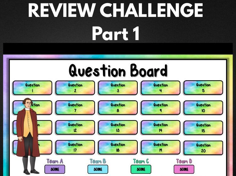 U.S. History AP Review PowerPoint Game Early Colonial Era to War 1812