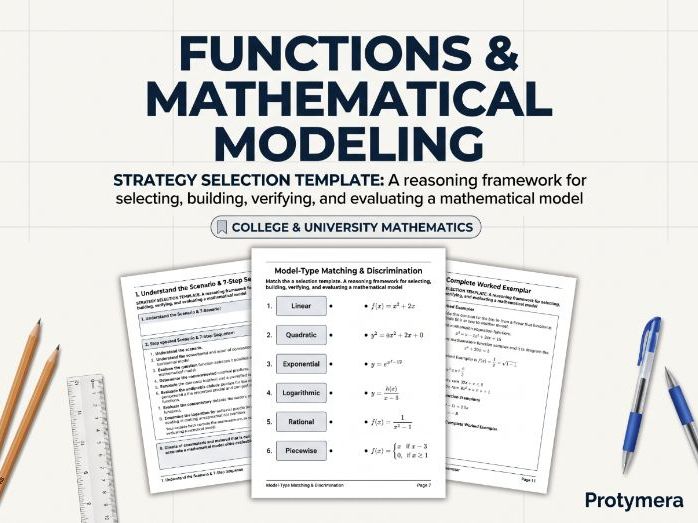 Functions & Mathematical Modeling Strategy Selection: Mathematical Model of a Real Situation