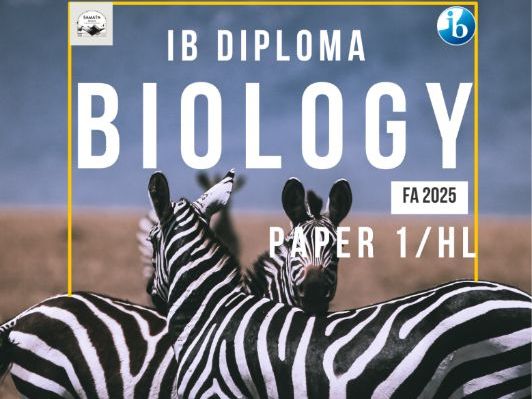 IBDP Biology Paper 1 HL | Master Revision and Teacher Planning Guide | FA2025