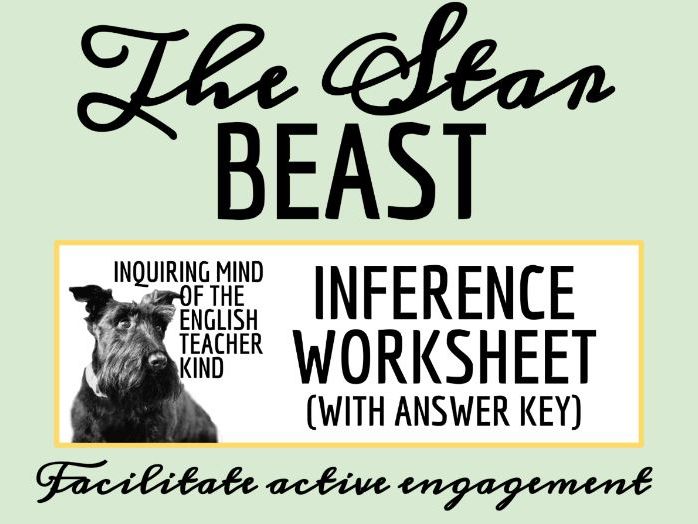 "The Star Beast" by Nicholas Stuart Gray Close Reading Analysis Worksheet