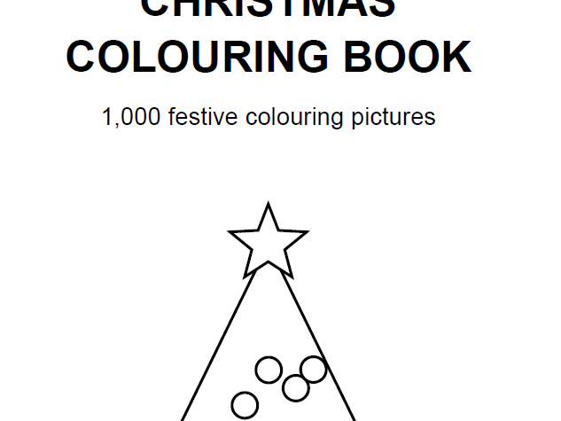 1000 Page Christmas Colouring Booklet