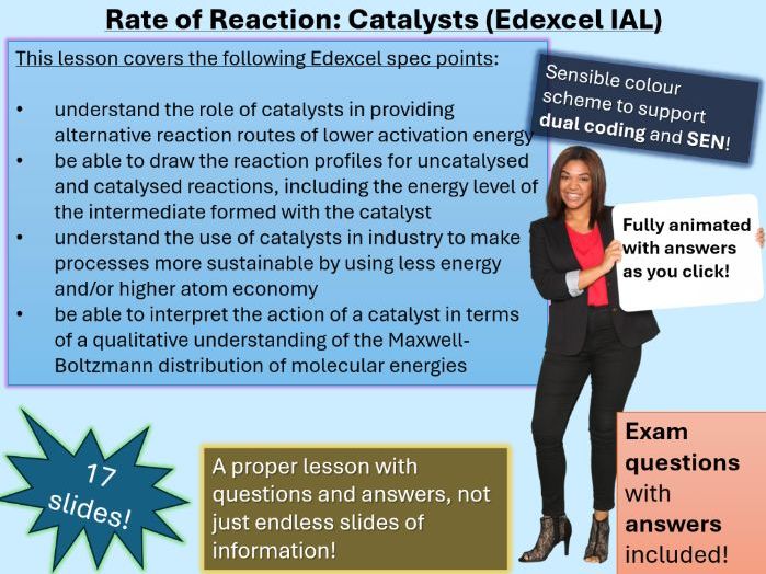 Rate of Reaction - Catalysts | Full Lesson (click for video preview)