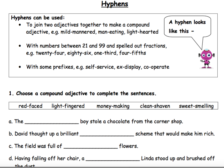 hyphens-worksheet-teaching-resources-punctuation-worksheets-hyphen-worksheets-orangerealty