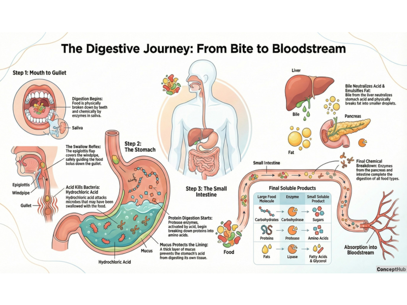 Biology - Infographic - Chemical Digestion