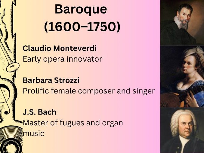 History of Westerm Classical Music Timeline