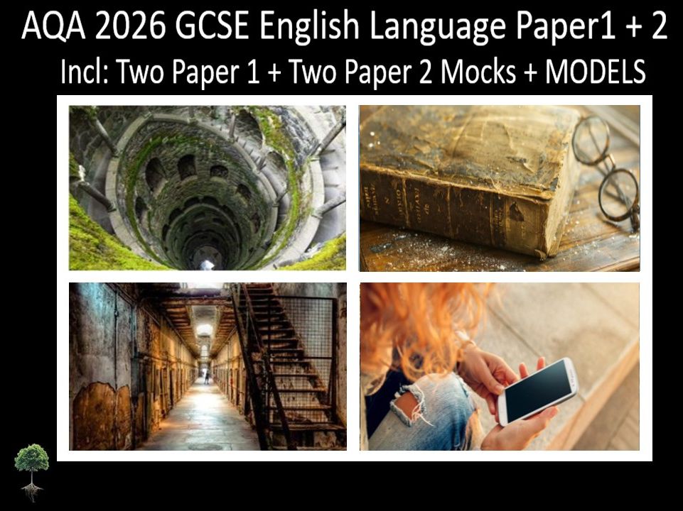 Four AQA 2026 GCSE English Language Paper 1 + 2 Mocks | Models