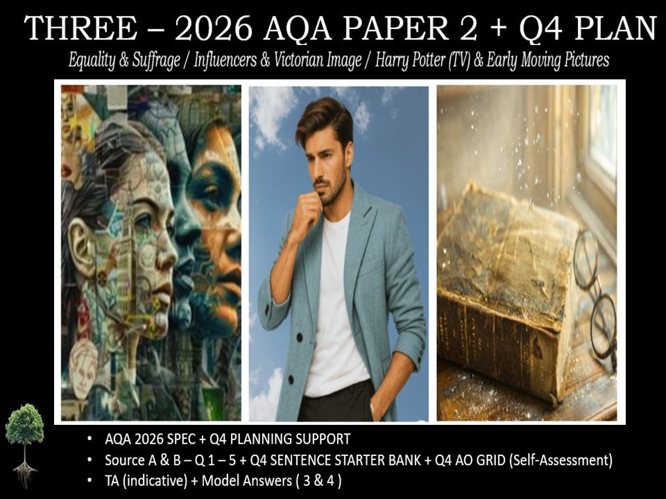 THREE - AQA PAPER 2 | 2026 FULL MOCKS | Q4 PLAN